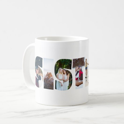 Collage de photos de soeurs Mug (Devant gauche)