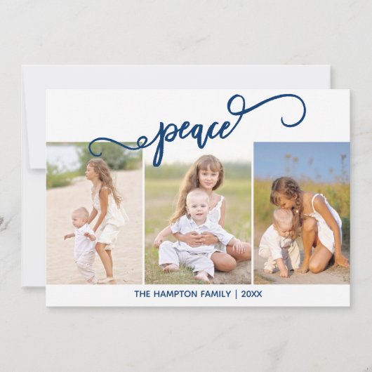 Collage de photos de vacances paisibles Carte de v (Devant)