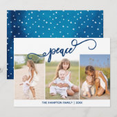 Collage de photos de vacances paisibles Carte de v (Devant / Derrière)