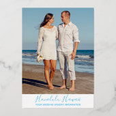 Collage de photos d'été Enregistrer la carte de da (Verso)