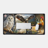 Collage de photos d'oiseaux mignons Faune (Clavier et souris)