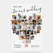 Collage de photos du coeur 29 Pic Mariage blanc Bi (Recto)