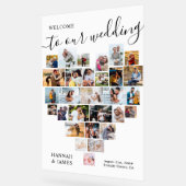 Collage de photos du coeur 29 Pic Mariage blanc Bi (Angle)