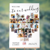 Collage de photos du coeur 29 Pic Mariage blanc Bi (Neutre)