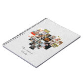 Collage de photos en forme de coeur Carnet de fami (Côté gauche)