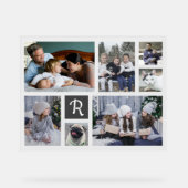 Collage de photos familiales 7 photos + Monogramme (Recto)