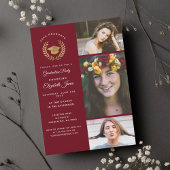 Collage de photos Invitation de graduation