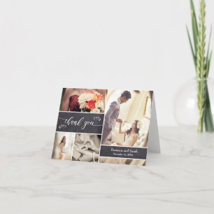 Collage de photos marquées Rustic Mariage Merci