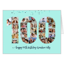 Collage de photos numéro 100 pour le 100e annivers