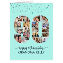 Collage de photos numéro 90 pour 90e anniversaire