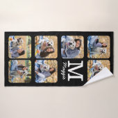 Collage de photos personnalisé chien de garde (Serviette de bain)