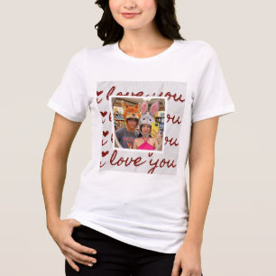 Collage de photos personnalisé Tshirt couple esthé