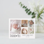 Collage de photos pour carte d'annonce de naissanc (Debout devant)