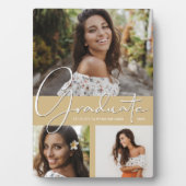 Collage de photos sur la plaque d'or légère (Devant)