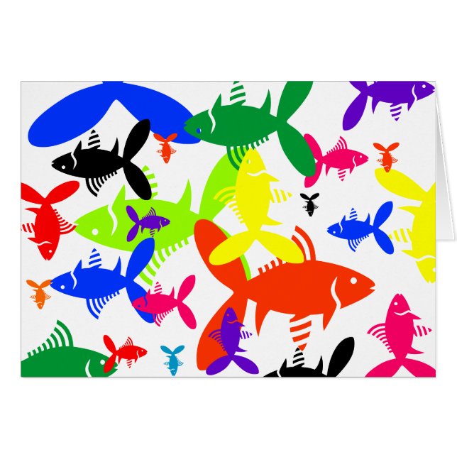 Collage de poissons (Devant horizontal)