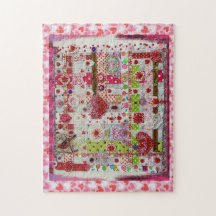 Collage de puzzle de la Saint-Valentin