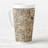 Collage de Satan et ses sorcières 17oz Latte Mug (Angle gauche)