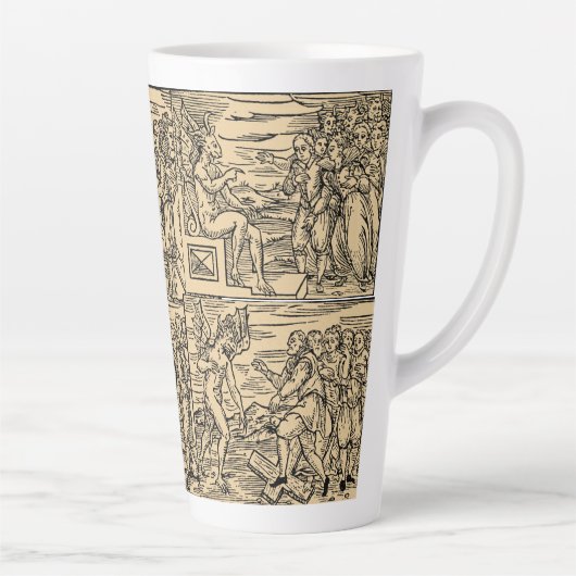 Collage de Satan et ses sorcières 17oz Latte Mug (Droite)
