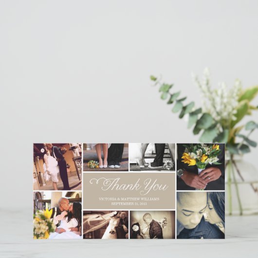 COLLAGE DE SCRIPT SUCRÉ | CARTE DE REMERCIEMENTS m (Debout devant)