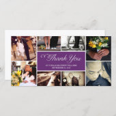 COLLAGE DE SCRIPT SUCRÉ | CARTE DE REMERCIEMENTS m (Devant / Derrière)