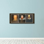 Collage de Shakespeare sur toile encadrée (Insitu (Plancher de Bois))