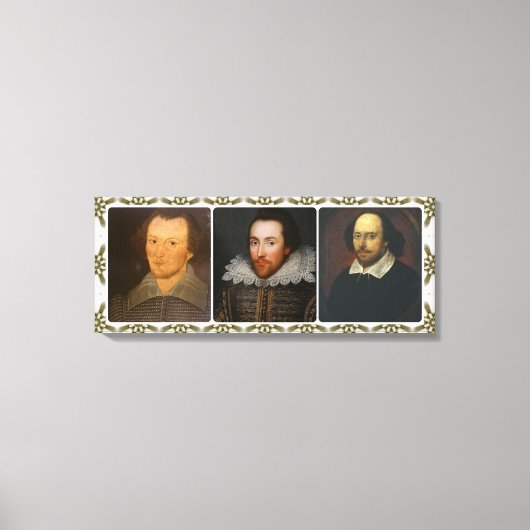 Collage de Shakespeare sur toile encadrée (Recto)