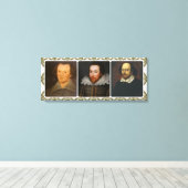 Collage de Shakespeare sur toile encadrée (Insitu (Plancher de Bois))