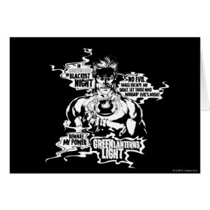 Collage de texte de la lanterne verte