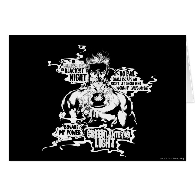 Collage de texte de la lanterne verte (Devant horizontal)