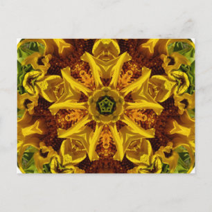 Collage de tournesol - Carte postale