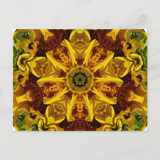 Collage de tournesol - Carte postale (Devant)