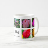 Collage de tulipes #1 Mug (Devant droit)