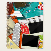 Collage de voyage avec des sites touristiques embl (Devant)