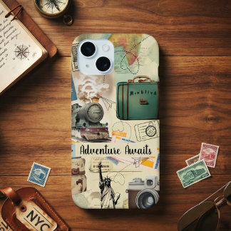 Collage de voyage vintage