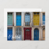 Collage des portes avant colorées Carte postale (Devant / Derrière)