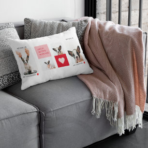 Collage Dog Foto's Mijn hond is mijn Valentijn Kussen