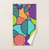 Collage du cercle moderne du milieu du siècle (Serviette à main)