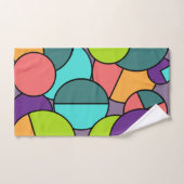 Collage du cercle moderne du milieu du siècle (Serviette à main)