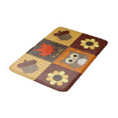 Collage du tissu d'automne - Tapis de bain personn (Angle)