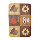 Collage du tissu d'automne - Tapis de bain personn (Devant (Vertical))
