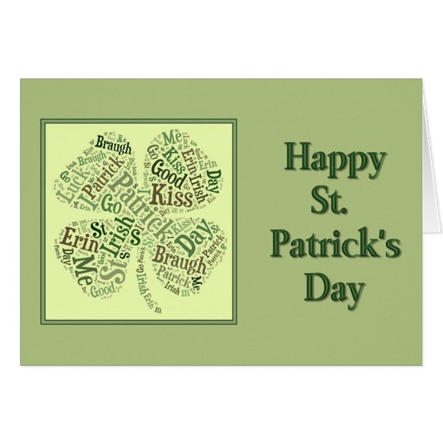 Collage du trèfle de St. Patty (Devant horizontal)