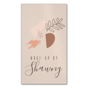 Collage Earth Tone Makeup Artist Salon Beauty Magnetisch Visitekaartje