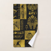 Collage égyptien d'hiéroglyphes et de symboles (Serviette à main)