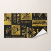 Collage égyptien d'hiéroglyphes et de symboles (Serviette à main)