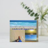 COLLAGE FAIT SUR COMMANDE 8 DE CANCUN DE CARTES (Debout devant)