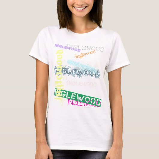 Collage Fited Babydoll T-shirt (Voorkant)