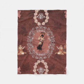 collage fleece deken