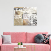 Collage Fleur II Canvas Afdruk (Insitu (Woonkamer))