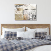 Collage Fleur II Canvas Afdruk (Insitu (Slaapkamer))