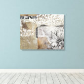 Collage Fleur II Canvas Afdruk (Insitu (Houten vloer))